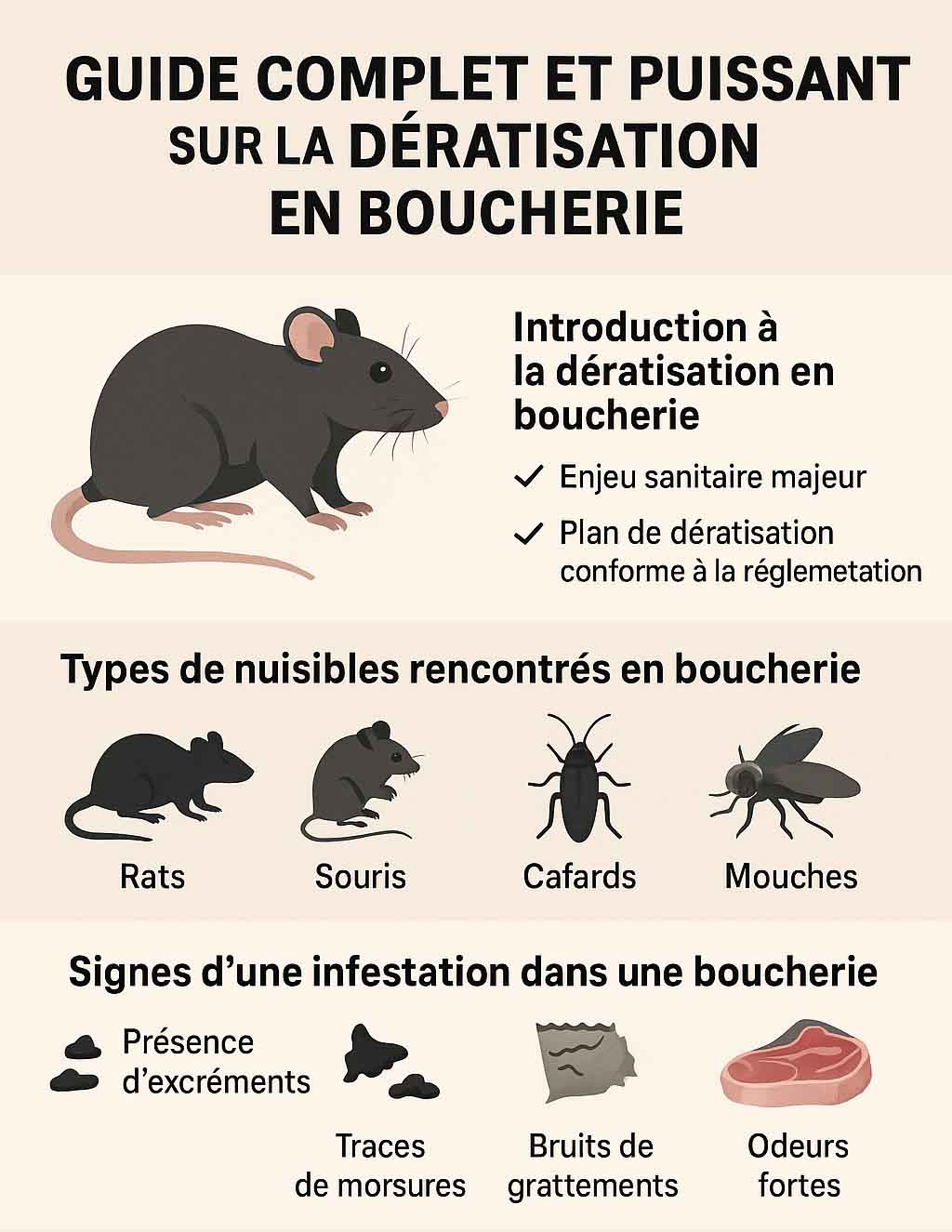 Dératisation en Boucherie